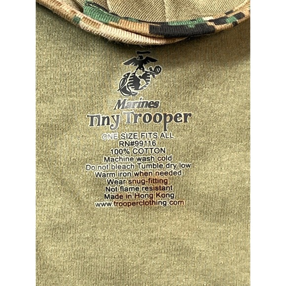 Tiny Trooper Marines Baby Bibs 2 Pack New With Tags Military Theme - Picture 5 of 5